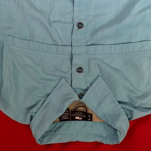 Outdoor Research blue long sleeve button down top - Picture 5 of 9